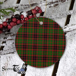 Plaid Christmas Ornaments Scottish Clan Buchan Modern Tartan Ornament,  ceramic ornament, personalized christmas ornaments, christmas tree ornaments, christmas door decorations, Plaid Ornament, Tartan Ceramic Ornament