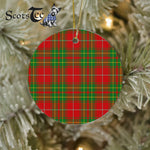 Plaid Christmas Ornaments Scottish Clan Burnett Ancient Tartan Ornament,  ceramic ornament, personalized christmas ornaments, christmas tree ornaments, christmas door decorations, Plaid Ornament, Tartan Ceramic Ornament