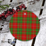 Plaid Christmas Ornaments Scottish Clan Burnett Ancient Tartan Ornament,  ceramic ornament, personalized christmas ornaments, christmas tree ornaments, christmas door decorations, Plaid Ornament, Tartan Ceramic Ornament