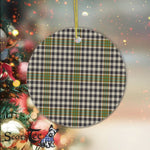 Plaid Christmas Ornaments Scottish Clan Burns Check Tartan Ornament,  ceramic ornament, personalized christmas ornaments, christmas tree ornaments, christmas door decorations, Plaid Ornament, Tartan Ceramic Ornament