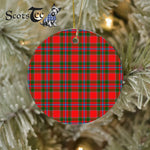 Plaid Christmas Ornaments Scottish Clan Butter Tartan Ornament,  ceramic ornament, personalized christmas ornaments, christmas tree ornaments, christmas door decorations, Plaid Ornament, Tartan Ceramic Ornament