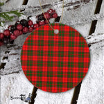 Plaid Christmas Ornaments Scottish Clan Cairns Tartan Ornament,  ceramic ornament, personalized christmas ornaments, christmas tree ornaments, christmas door decorations, Plaid Ornament, Tartan Ceramic Ornament