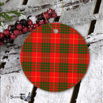 Plaid Christmas Ornaments Scottish Clan Cameron Modern Tartan Ornament,  ceramic ornament, personalized christmas ornaments, christmas tree ornaments, christmas door decorations, Plaid Ornament, Tartan Ceramic Ornament