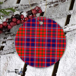 Plaid Christmas Ornaments Scottish Clan Cameron Of Lochiel Modern Tartan Ornament,  ceramic ornament, personalized christmas ornaments, christmas tree ornaments, christmas door decorations, Plaid Ornament, Tartan Ceramic Ornament