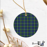 Plaid Christmas Ornaments Scottish Clan Campbell Argyll Ancient Tartan Ornament,  ceramic ornament, personalized christmas ornaments, christmas tree ornaments, christmas door decorations, Plaid Ornament, Tartan Ceramic Ornament