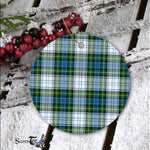 Plaid Christmas Ornaments Scottish Clan Campbell Dress Ancient Tartan Ornament,  ceramic ornament, personalized christmas ornaments, christmas tree ornaments, christmas door decorations, Plaid Ornament, Tartan Ceramic Ornament