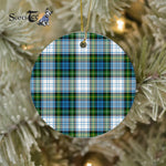Plaid Christmas Ornaments Scottish Clan Campbell Dress Ancient Tartan Ornament,  ceramic ornament, personalized christmas ornaments, christmas tree ornaments, christmas door decorations, Plaid Ornament, Tartan Ceramic Ornament