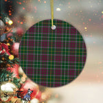 Plaid Christmas Ornaments Scottish Clan Carruthers Tartan Ornament,  ceramic ornament, personalized christmas ornaments, christmas tree ornaments, christmas door decorations, Plaid Ornament, Tartan Ceramic Ornament