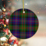 Plaid Christmas Ornaments Scottish Clan Chalmers Tartan Ceramic Ornament Plaid Ornaments - Scotstee Shop