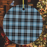 Plaid Christmas Ornaments Scottish Clan Clark Ancient Tartan Ornament,  ceramic ornament, personalized christmas ornaments, christmas tree ornaments, christmas door decorations, Plaid Ornament, Tartan Ceramic Ornament