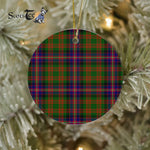Plaid Christmas Ornaments Scottish Clan Cochrane Modern Tartan Ornament,  ceramic ornament, personalized christmas ornaments, christmas tree ornaments, christmas door decorations, Plaid Ornament, Tartan Ceramic Ornament