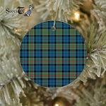 Plaid Christmas Ornaments Scottish Clan Colquhoun Ancient Tartan Ornament,  ceramic ornament, personalized christmas ornaments, christmas tree ornaments, christmas door decorations, Plaid Ornament, Tartan Ceramic Ornament