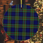 Plaid Christmas Ornaments Scottish Clan Colquhoun Modern Tartan Ornament,  ceramic ornament, personalized christmas ornaments, christmas tree ornaments, christmas door decorations, Plaid Ornament, Tartan Ceramic Ornament
