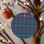 Plaid Christmas Ornaments Scottish Clan Cooper Ancient Tartan Ornament,  ceramic ornament, personalized christmas ornaments, christmas tree ornaments, christmas door decorations, Plaid Ornament, Tartan Ceramic Ornament