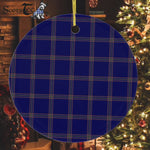 Plaid Christmas Ornaments Scottish Clan Crichton Tartan Ornament,  ceramic ornament, personalized christmas ornaments, christmas tree ornaments, christmas door decorations, Plaid Ornament, Tartan Ceramic Ornament