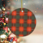 Plaid Christmas Ornaments Scottish Clan Crosby Tartan Ceramic Ornament Plaid Ornaments - Scotstee Shop
