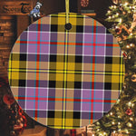 Plaid Christmas Ornaments Scottish Clan Culloden Ancient Tartan Ornament,  ceramic ornament, personalized christmas ornaments, christmas tree ornaments, christmas door decorations, Plaid Ornament, Tartan Ceramic Ornament