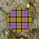 Plaid Christmas Ornaments Scottish Clan Culloden Ancient Tartan Ornament,  ceramic ornament, personalized christmas ornaments, christmas tree ornaments, christmas door decorations, Plaid Ornament, Tartan Ceramic Ornament