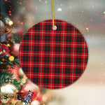 Plaid Christmas Ornaments Scottish Clan Cunningham Tartan Ornament,  ceramic ornament, personalized christmas ornaments, christmas tree ornaments, christmas door decorations, Plaid Ornament, Tartan Ceramic Ornament