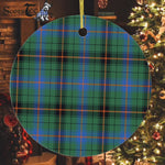 Plaid Christmas Ornaments Scottish Clan Davidson Ancient Tartan Ornament,  ceramic ornament, personalized christmas ornaments, christmas tree ornaments, christmas door decorations, Plaid Ornament, Tartan Ceramic Ornament