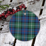 Plaid Christmas Ornaments Scottish Clan Davidson Of Tulloch Tartan Ornament,  ceramic ornament, personalized christmas ornaments, christmas tree ornaments, christmas door decorations, Plaid Ornament, Tartan Ceramic Ornament