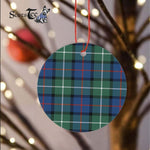 Plaid Christmas Ornaments Scottish Clan Davidson Of Tulloch Tartan Ornament,  ceramic ornament, personalized christmas ornaments, christmas tree ornaments, christmas door decorations, Plaid Ornament, Tartan Ceramic Ornament
