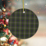 Plaid Christmas Ornaments Scottish Clan Davidson Tulloch Dress Tartan Ornament,  ceramic ornament, personalized christmas ornaments, christmas tree ornaments, christmas door decorations, Plaid Ornament, Tartan Ceramic Ornament