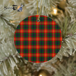 Plaid Christmas Ornaments Scottish Clan Douglas Of Roxburgh Tartan Ornament,  ceramic ornament, personalized christmas ornaments, christmas tree ornaments, christmas door decorations, Plaid Ornament, Tartan Ceramic Ornament