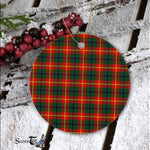 Plaid Christmas Ornaments Scottish Clan Douglas Of Roxburgh Tartan Ornament,  ceramic ornament, personalized christmas ornaments, christmas tree ornaments, christmas door decorations, Plaid Ornament, Tartan Ceramic Ornament
