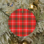 Plaid Christmas Ornaments Scottish Clan Duke Of Rothesay Tartan Ornament,  ceramic ornament, personalized christmas ornaments, christmas tree ornaments, christmas door decorations, Plaid Ornament, Tartan Ceramic Ornament