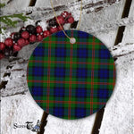 Plaid Christmas Ornaments Scottish Clan Dundas Tartan Ornament,  ceramic ornament, personalized christmas ornaments, christmas tree ornaments, christmas door decorations, Plaid Ornament, Tartan Ceramic Ornament
