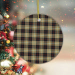 Plaid Christmas Ornaments Scottish Clan Dunlop Hunting Tartan Ornament,  ceramic ornament, personalized christmas ornaments, christmas tree ornaments, christmas door decorations, Plaid Ornament, Tartan Ceramic Ornament