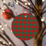 Plaid Christmas Ornaments Scottish Clan Erskine Tartan Ornament,  ceramic ornament, personalized christmas ornaments, christmas tree ornaments, christmas door decorations, Plaid Ornament, Tartan Ceramic Ornament