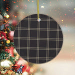 Plaid Christmas Ornaments Scottish Clan Eternity Tartan Ornament,  ceramic ornament, personalized christmas ornaments, christmas tree ornaments, christmas door decorations, Plaid Ornament, Tartan Ceramic Ornament