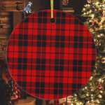 Plaid Christmas Ornaments Scottish Clan Ettrick District Tartan Ornament,  ceramic ornament, personalized christmas ornaments, christmas tree ornaments, christmas door decorations, Plaid Ornament, Tartan Ceramic Ornament
