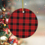 Plaid Christmas Ornaments Scottish Clan Ewing Tartan Ornament,  ceramic ornament, personalized christmas ornaments, christmas tree ornaments, christmas door decorations, Plaid Ornament, Tartan Ceramic Ornament