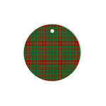 Plaid Christmas Ornaments Scottish Clan Fulton Tartan Ornament,  ceramic ornament, personalized christmas ornaments, christmas tree ornaments, christmas door decorations, Plaid Ornament, Tartan Ceramic Ornament