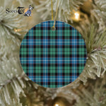 Plaid Christmas Ornaments Scottish Clan Galbraith Ancient Tartan Ornament,  ceramic ornament, personalized christmas ornaments, christmas tree ornaments, christmas door decorations, Plaid Ornament, Tartan Ceramic Ornament