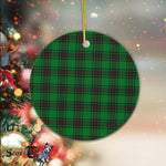 Plaid Christmas Ornaments Scottish Clan Ged Tartan Ornament,  ceramic ornament, personalized christmas ornaments, christmas tree ornaments, christmas door decorations, Plaid Ornament, Tartan Ceramic Ornament