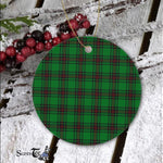 Plaid Christmas Ornaments Scottish Clan Ged Tartan Ornament,  ceramic ornament, personalized christmas ornaments, christmas tree ornaments, christmas door decorations, Plaid Ornament, Tartan Ceramic Ornament