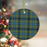 Plaid Christmas Ornaments Scottish Clan Gillies Ancient Tartan Ornament,  ceramic ornament, personalized christmas ornaments, christmas tree ornaments, christmas door decorations, Plaid Ornament, Tartan Ceramic Ornament