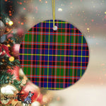Plaid Christmas Ornaments Scottish Clan Glas Tartan Ornament,  ceramic ornament, personalized christmas ornaments, christmas tree ornaments, christmas door decorations, Plaid Ornament, Tartan Ceramic Ornament