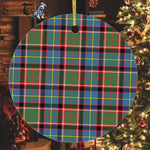Plaid Christmas Ornaments Scottish Clan Glass Tartan Ornament,  ceramic ornament, personalized christmas ornaments, christmas tree ornaments, christmas door decorations, Plaid Ornament, Tartan Ceramic Ornament