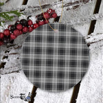 Plaid Christmas Ornaments Scottish Clan Glendinning Tartan Ornament,  ceramic ornament, personalized christmas ornaments, christmas tree ornaments, christmas door decorations, Plaid Ornament, Tartan Ceramic Ornament