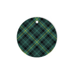 Plaid Christmas Ornaments Scottish Clan Gordon Fabric Tartan Ornament,  ceramic ornament, personalized christmas ornaments, christmas tree ornaments, christmas door decorations, Plaid Ornament, Tartan Ceramic Ornament