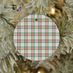 Plaid Christmas Ornaments Scottish Clan Grant Of Achnarrow Tartan Ornament,  ceramic ornament, personalized christmas ornaments, christmas tree ornaments, christmas door decorations, Plaid Ornament, Tartan Ceramic Ornament