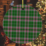 Plaid Christmas Ornaments Scottish Clan Gray Hunting Tartan Ornament,  ceramic ornament, personalized christmas ornaments, christmas tree ornaments, christmas door decorations, Plaid Ornament, Tartan Ceramic Ornament