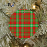 Plaid Christmas Ornaments Scottish Clan Grierson Tartan Ornament,  ceramic ornament, personalized christmas ornaments, christmas tree ornaments, christmas door decorations, Plaid Ornament, Tartan Ceramic Ornament
