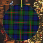 Plaid Christmas Ornaments Scottish Clan Gunn Modern Tartan Ornament,  ceramic ornament, personalized christmas ornaments, christmas tree ornaments, christmas door decorations, Plaid Ornament, Tartan Ceramic Ornament