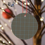 Plaid Christmas Ornaments Scottish Clan Haig Gray Tartan Ornament,  ceramic ornament, personalized christmas ornaments, christmas tree ornaments, christmas door decorations, Plaid Ornament, Tartan Ceramic Ornament
